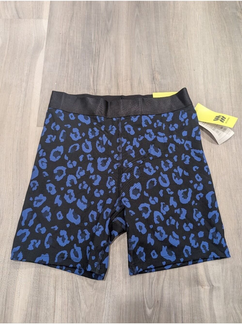 All in Motion | High-Rise Elastic Sculpt Shorts In Blue Animal Print
